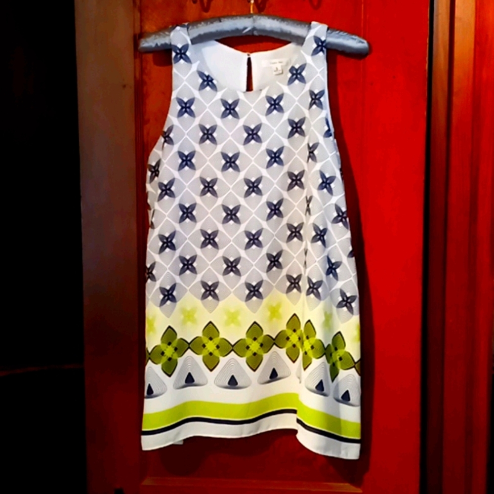 A-line Geometric Patterned Mini-dress